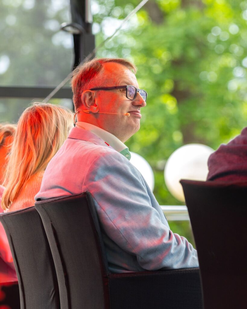 Energiateollisuus ry:n toimitusjohtaja Jukka Leskelä gasgridin paneelikeskustelussa SuomiAreenassa.