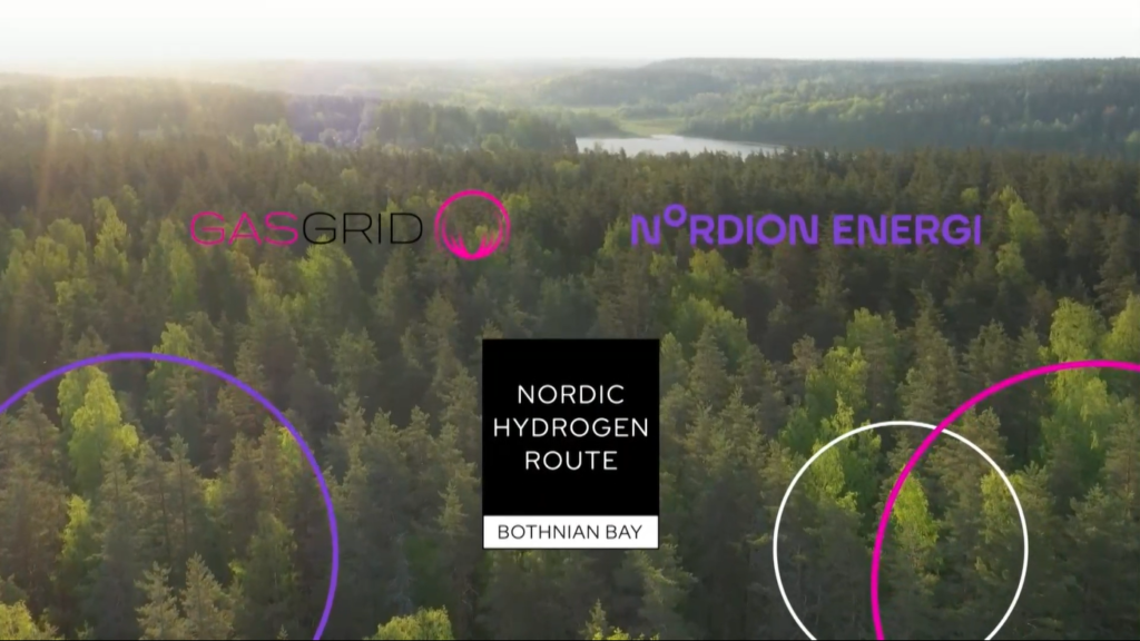 Logos of Gasgrid and Nordion Energi